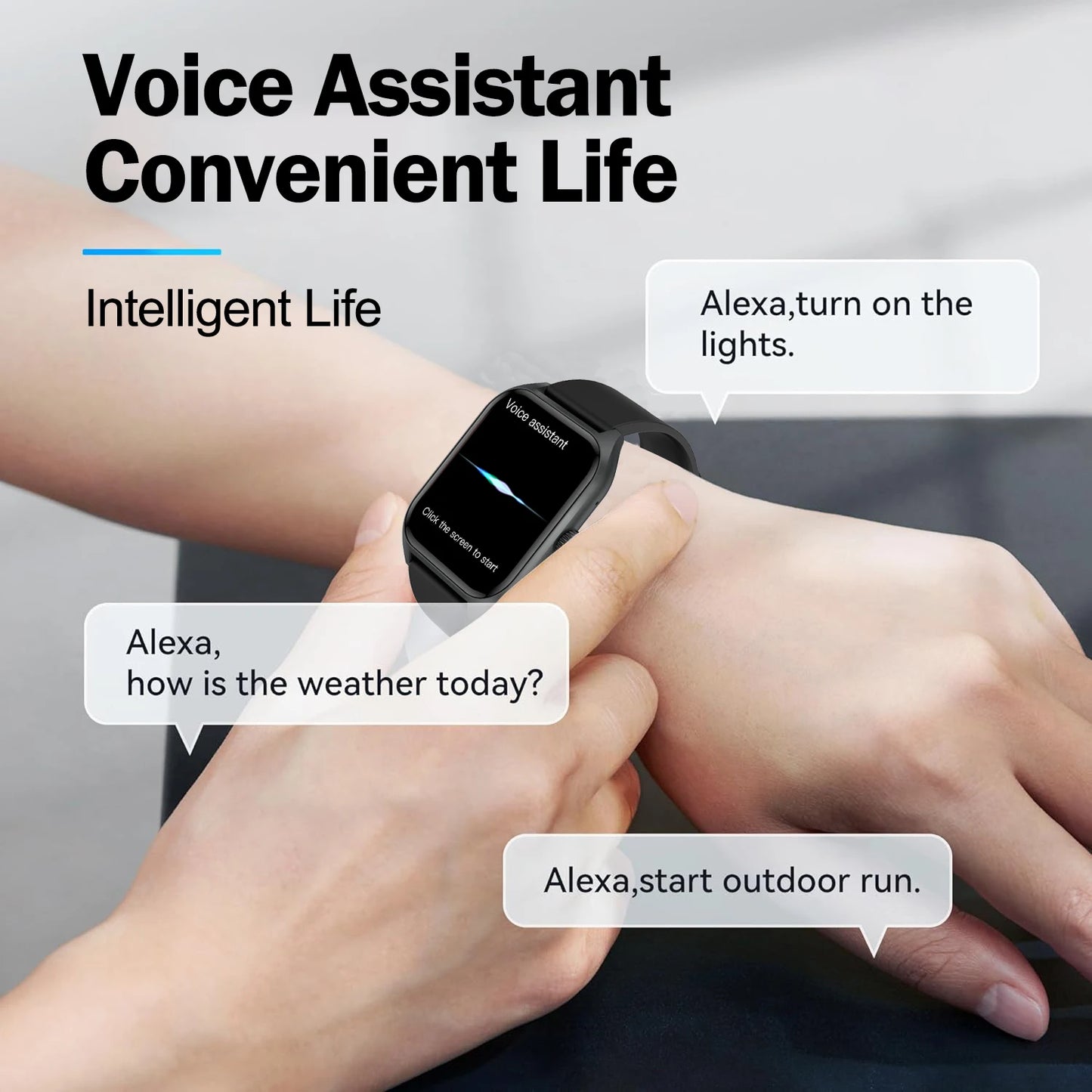 AI Voice Assistant Smartwatch With Heart Rate Monitor And Sleep Tracking