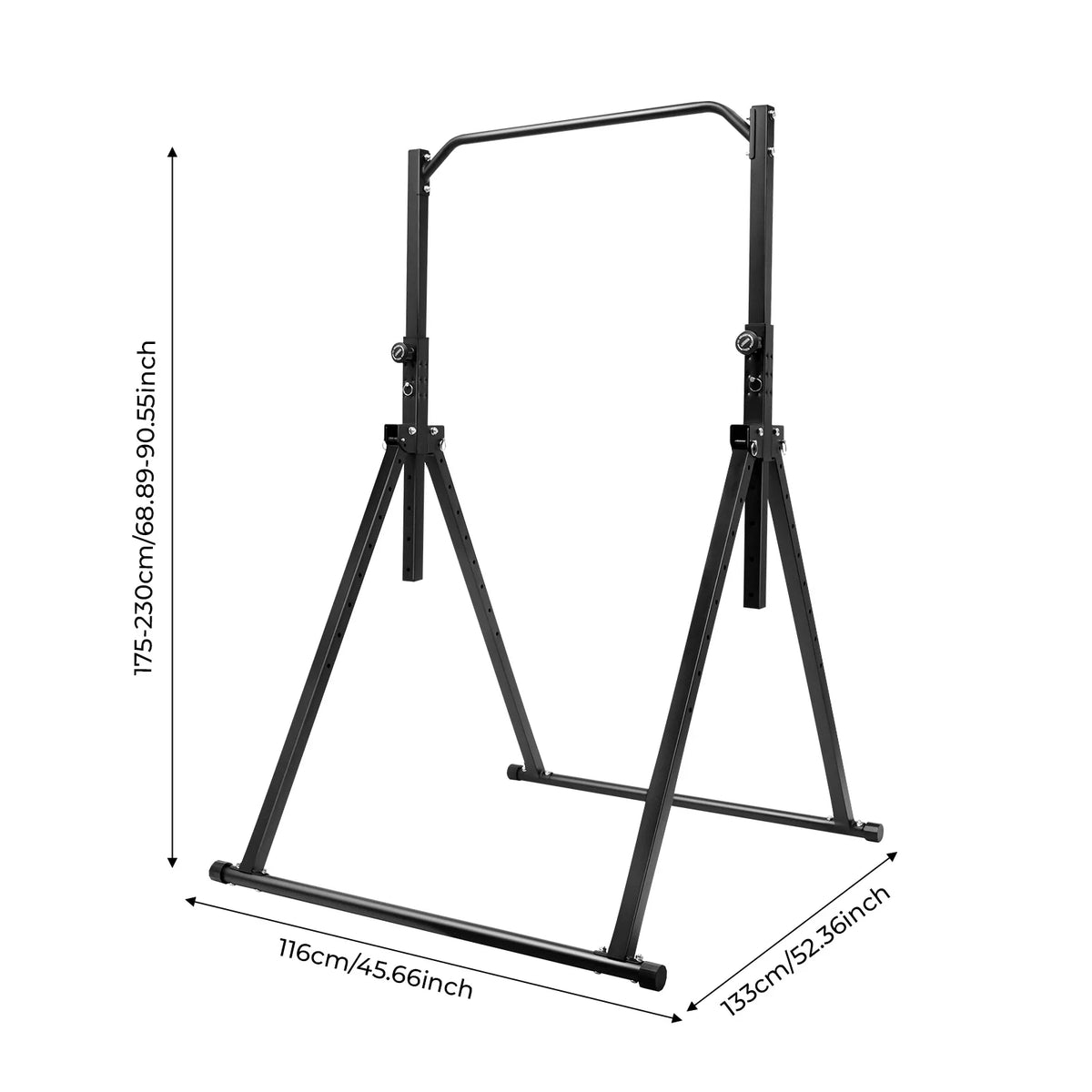 Triangular Power Tower Pull Up Station for Strength Training