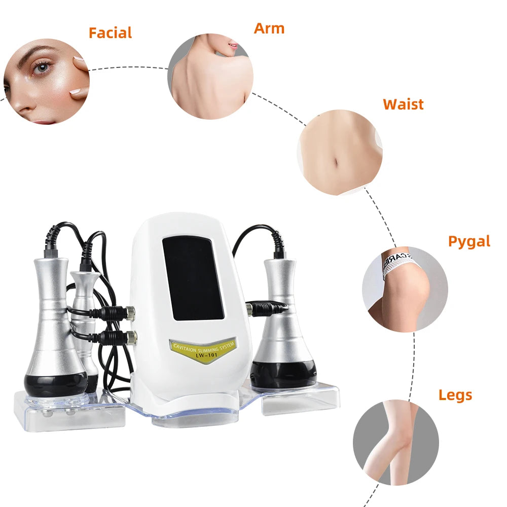 3 In 1 Beauty Body Slimming Massager Cavitation Machine
