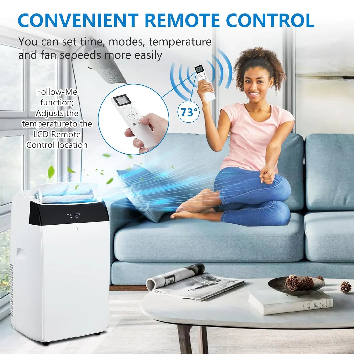 14000 BTU Portable Air Conditioner With Fan