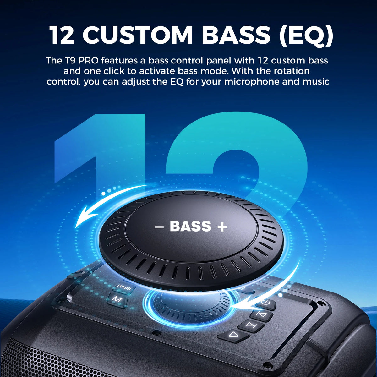 W-KING PEAK Large Bluetooth Speaker Big Party Boombox Portable Speaker Wireless