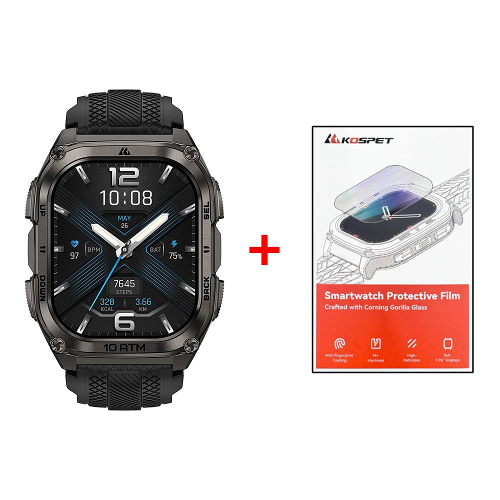 KOSPET Tank M4 Smart Watch With GPS And 24 7 Health Monitor