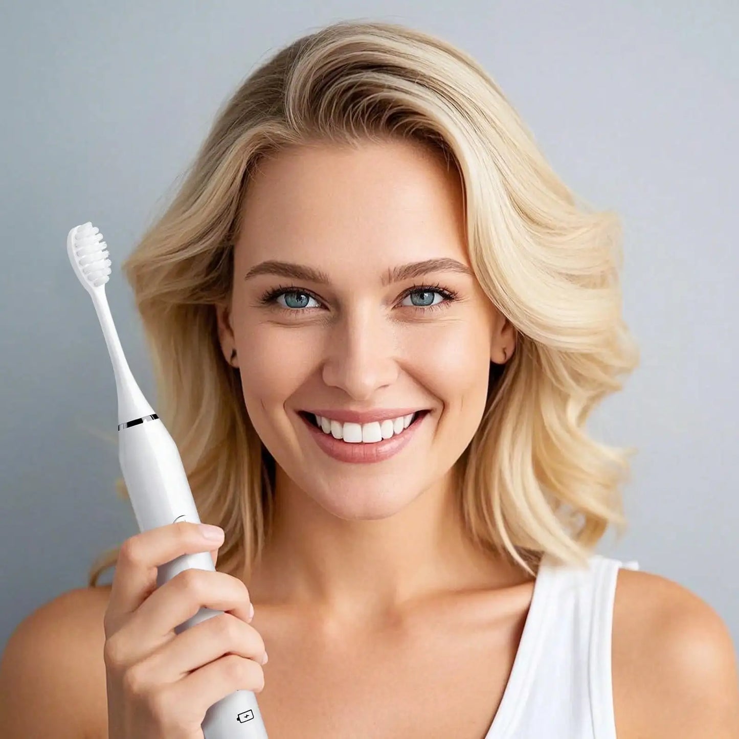 1PC Electric Toothbrush With 8 Replaceable Toothbrush Heads, A Wall-Mounted Bracket And A Dust Cover, USB Charging, 5-Speed Intelligent Cleaning Mode, Toothbrush Body, 7-Level Waterproof, Personal Oral Care Equipment Power To