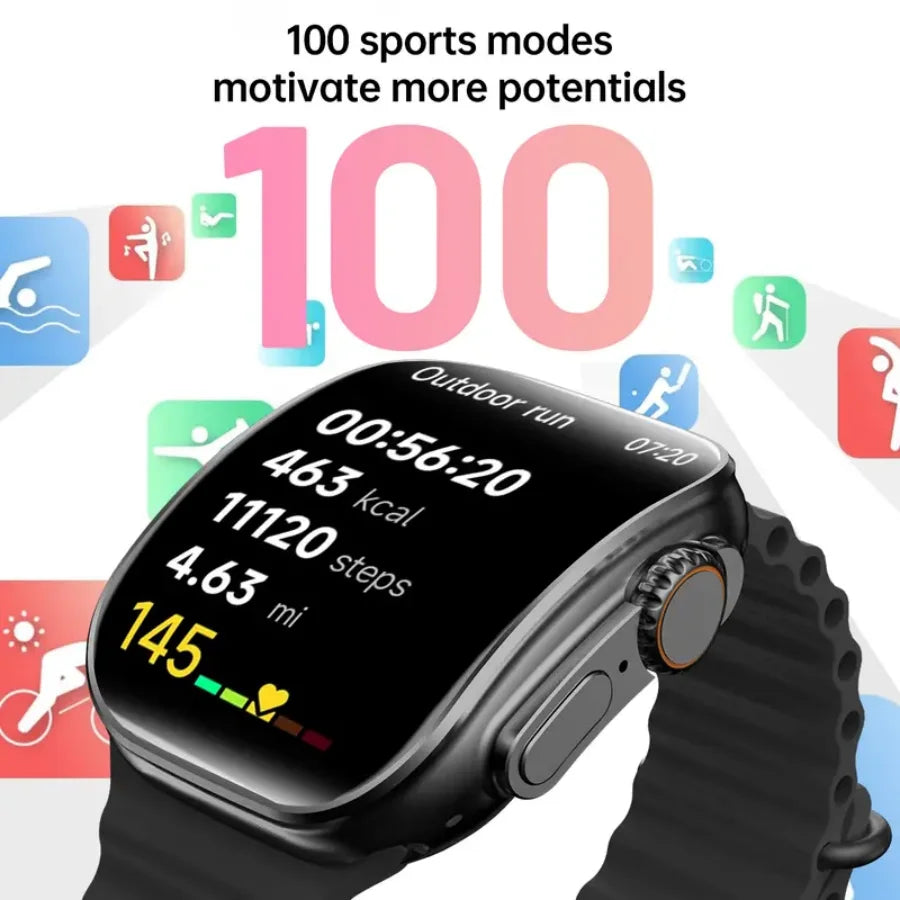 Smart Watch for Men Women, 2026 New Smartwatch(Answer/Make Call), IP67 Waterproof, 2.02"HD Fitness Watch wit 100+ Sport Modes, Fitness Tracker Watch with Calls/Messages/Notifications, with 7 Watch Bands