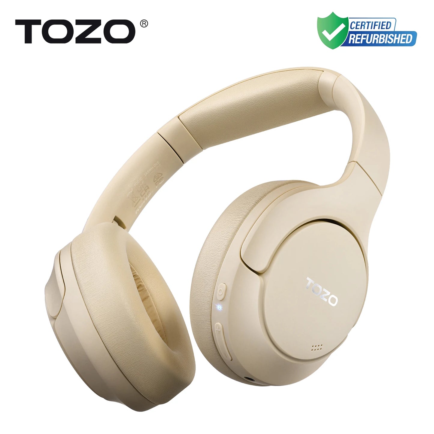 TOZO Refurbished Hi-Res Over Ear Headphones Hybrid ANC