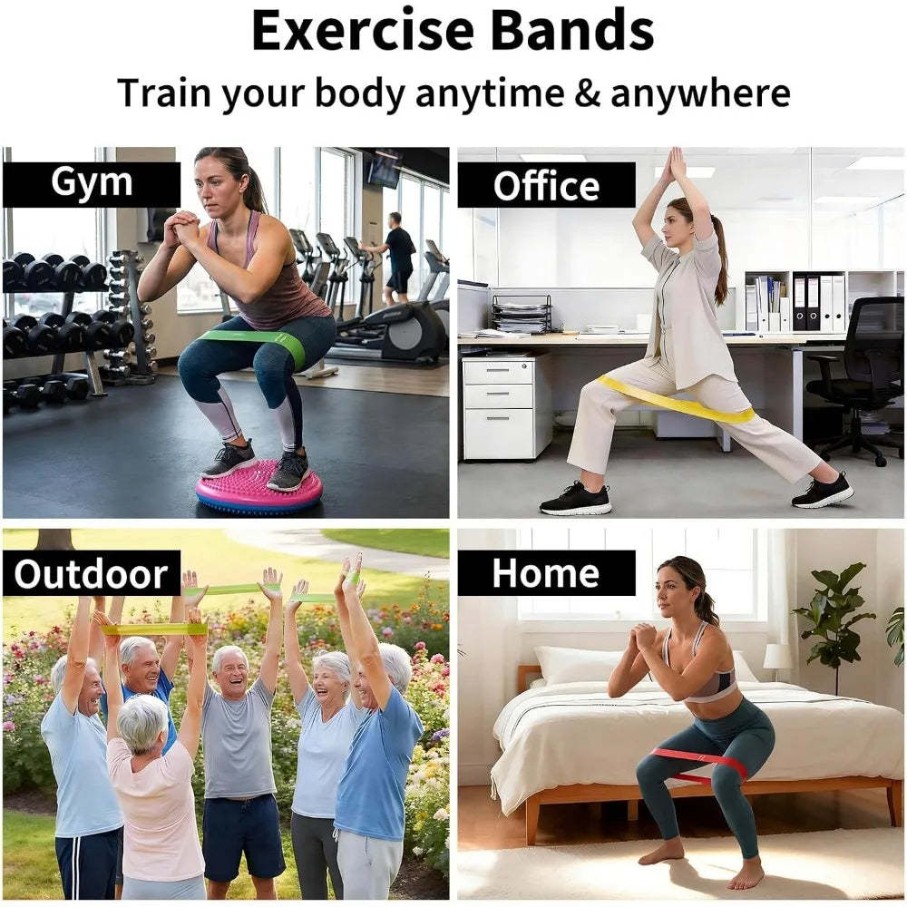 TPE Resistance Bands for Strength Training Fitness and Muscle Stretching