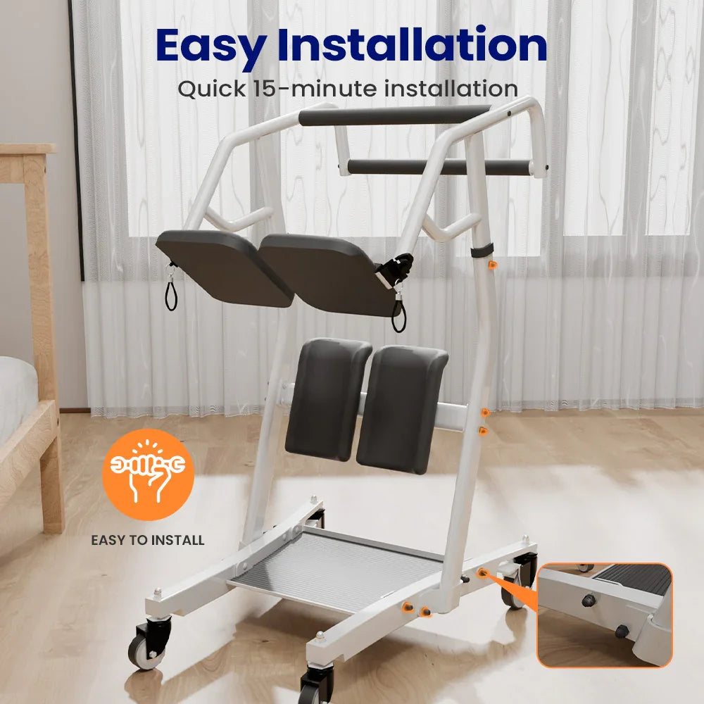 Sit To Stand Lift, Stand Assist Lift For Elderly, Patient Transport Unit, Stand Lift Assistance For Muscle Building & Fall Preve