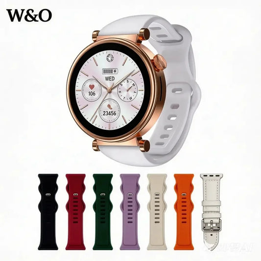 Smart Watch for Women, Fitness Tracker & Activity Tracker with Bluetooth Calls (Answer/Make), 1.8" HD/AMOLED Smartwatch for iOS/Android, 100+ Sport Modes, IP67 Waterproof, Heart Rate/SpO2/Sleep Monitor, 7 Bands