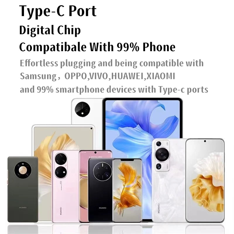 Type C Wired Earphones For Music Headphones iPhone 15 16 17 Pro Max With Mic For Sumsung Xiaomi Huawei USB C Tablet Earplug