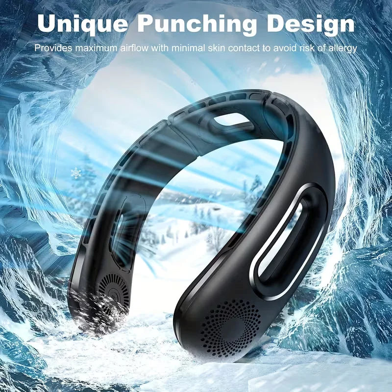 Portable Neck Fan Wearable for Travel