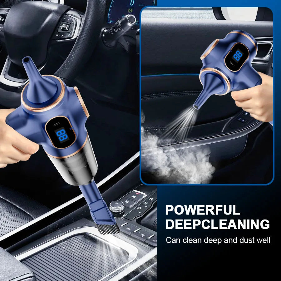 Wireless Car Vacuum Cleaner Mini HEPA for car interiors