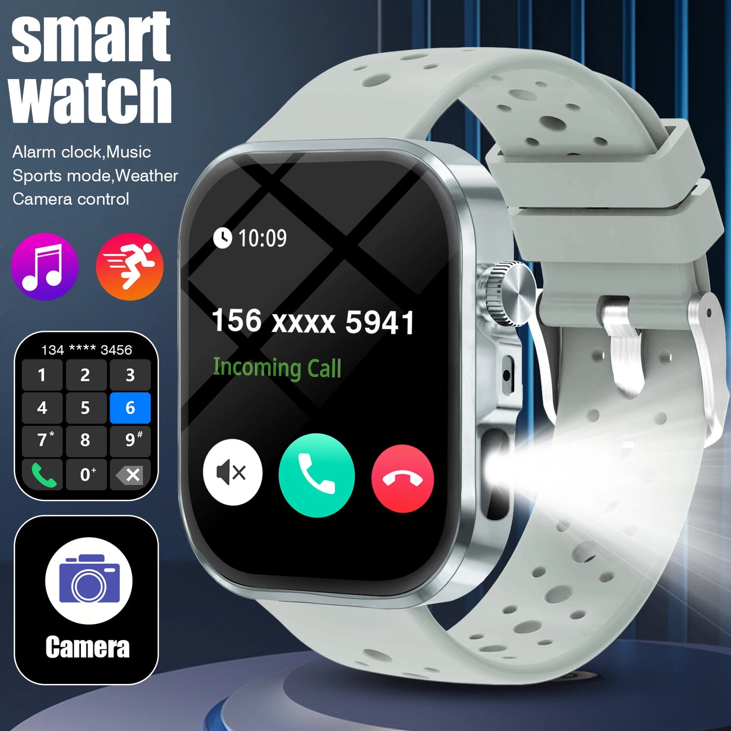 LOMAXFR Smartwatch Bluetooth Call Fitness Tracker With Multiple Modes