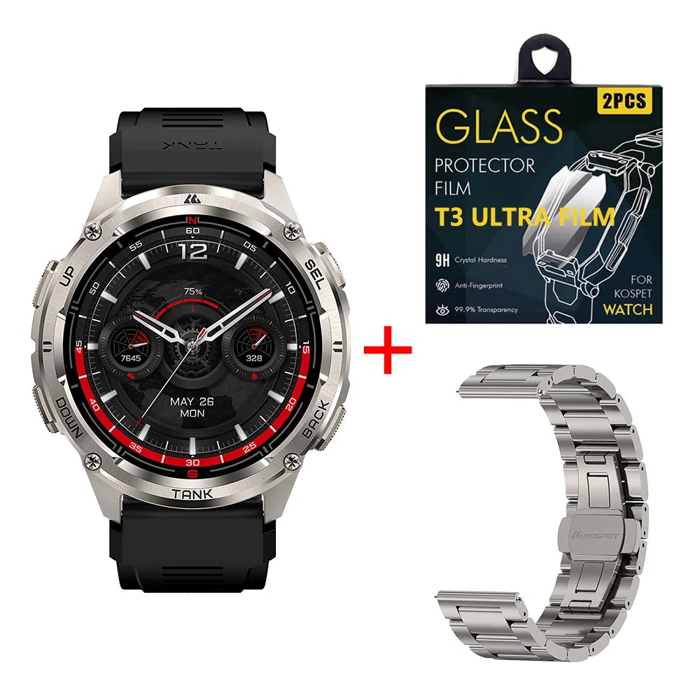KOSPET Tank T3 Ultra 2 GPS Smartwatch IP69K Waterproof AMOLED