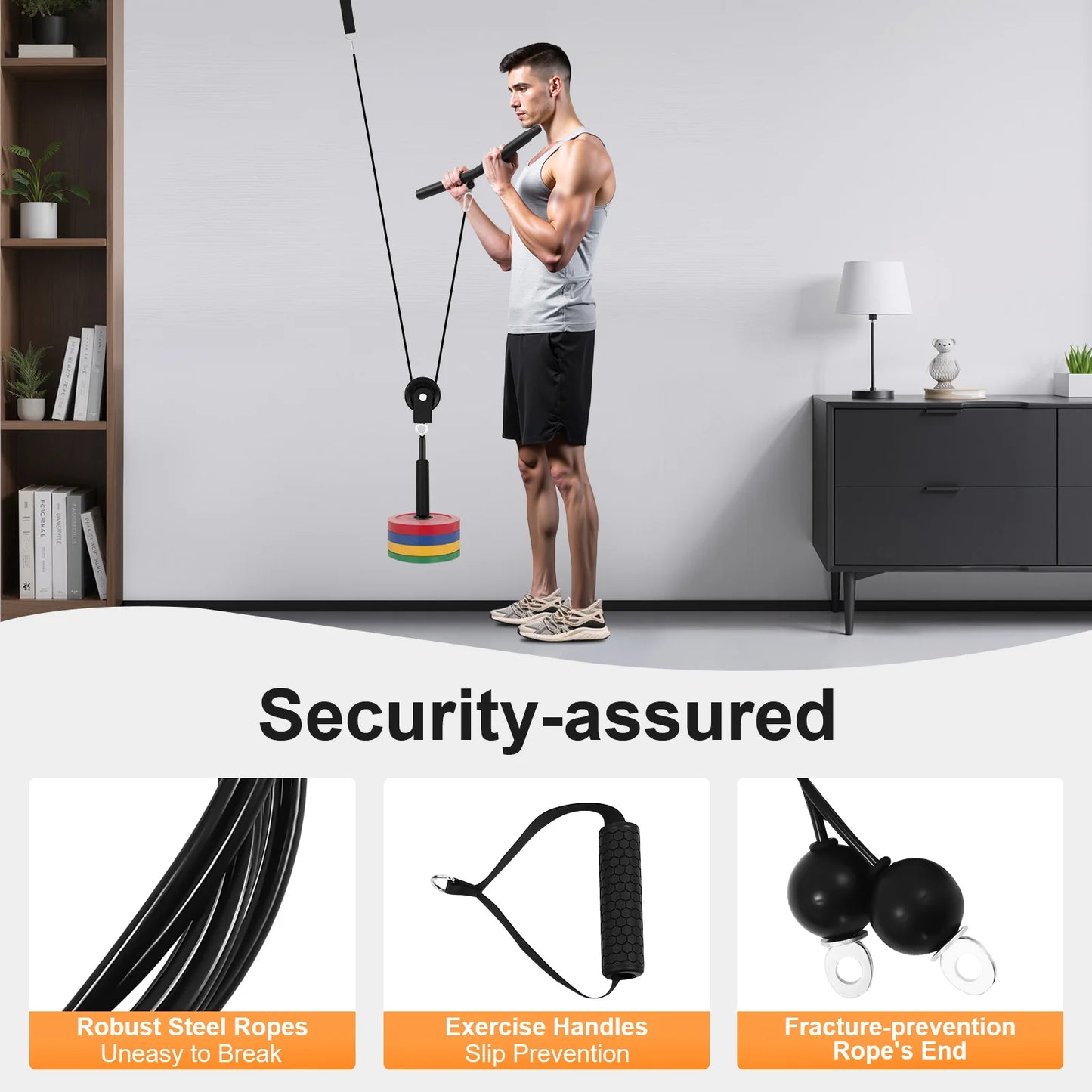 120kg Cable Pull Fitness System