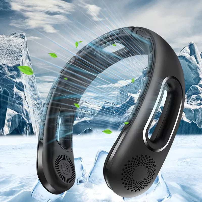 Portable Neck Fan Wearable for Travel