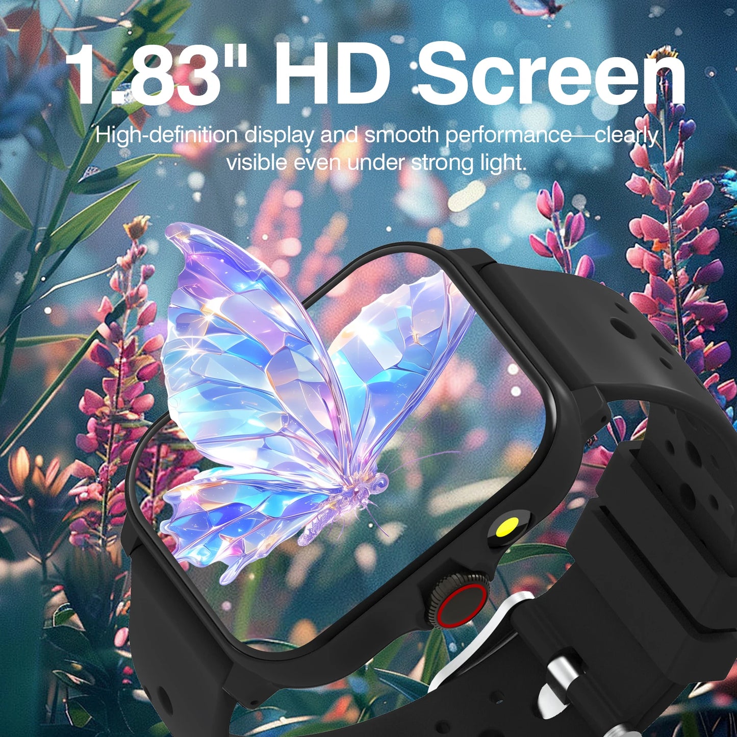 New Smart Watch for Men and Women,Wireless Calling,Multiple Sports Modes,LED Lighting,Weather Forecast,Music,For IPhone & Android, Modern Style,HD Screen Display, Ideal Gift