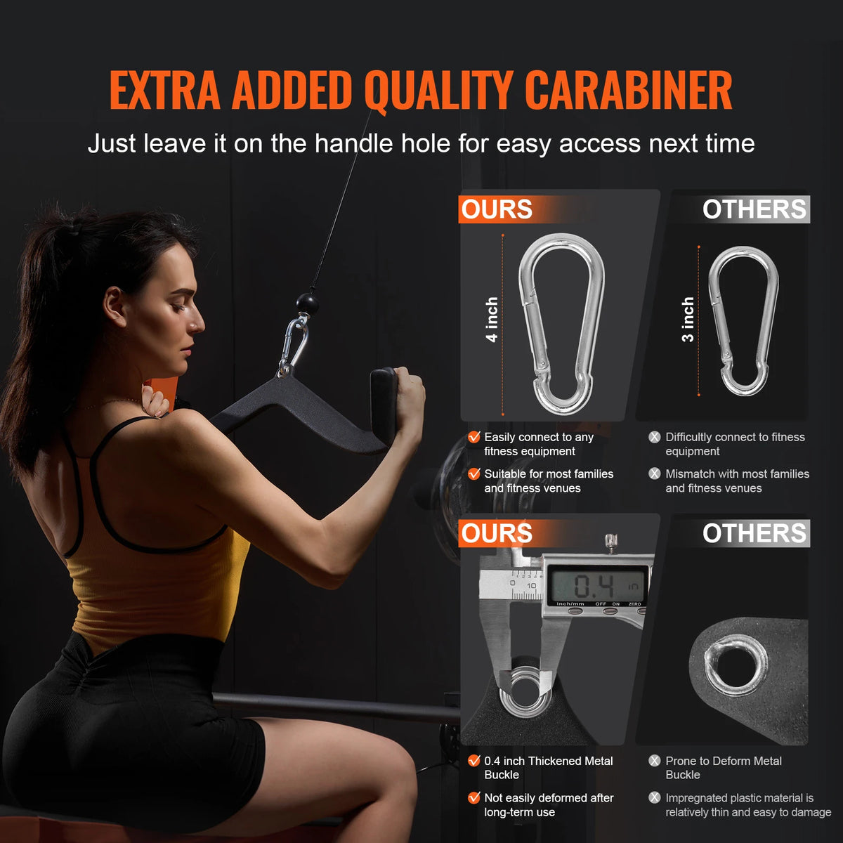 SucceBuy Lat Pulldown Cable Attachment for Back and Tricep Training
