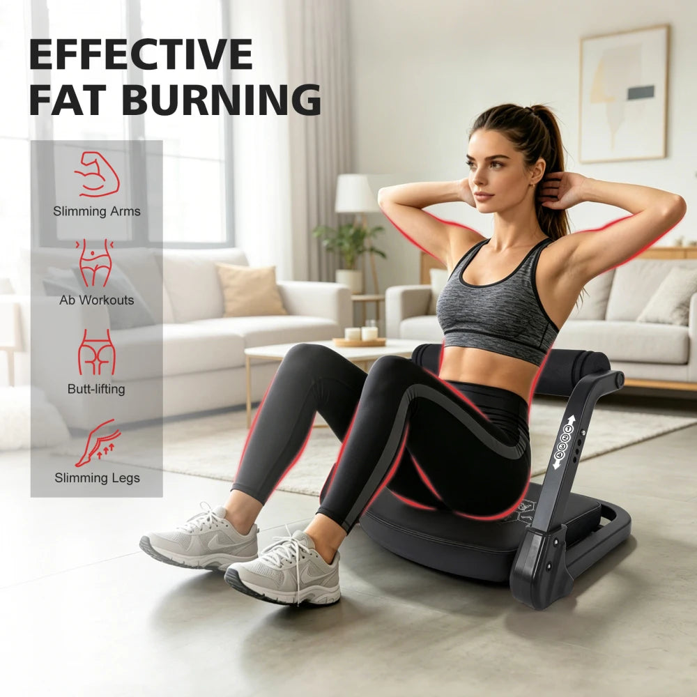 Core Trainer Abdominal Machine With Resistance Bands for Home Gym