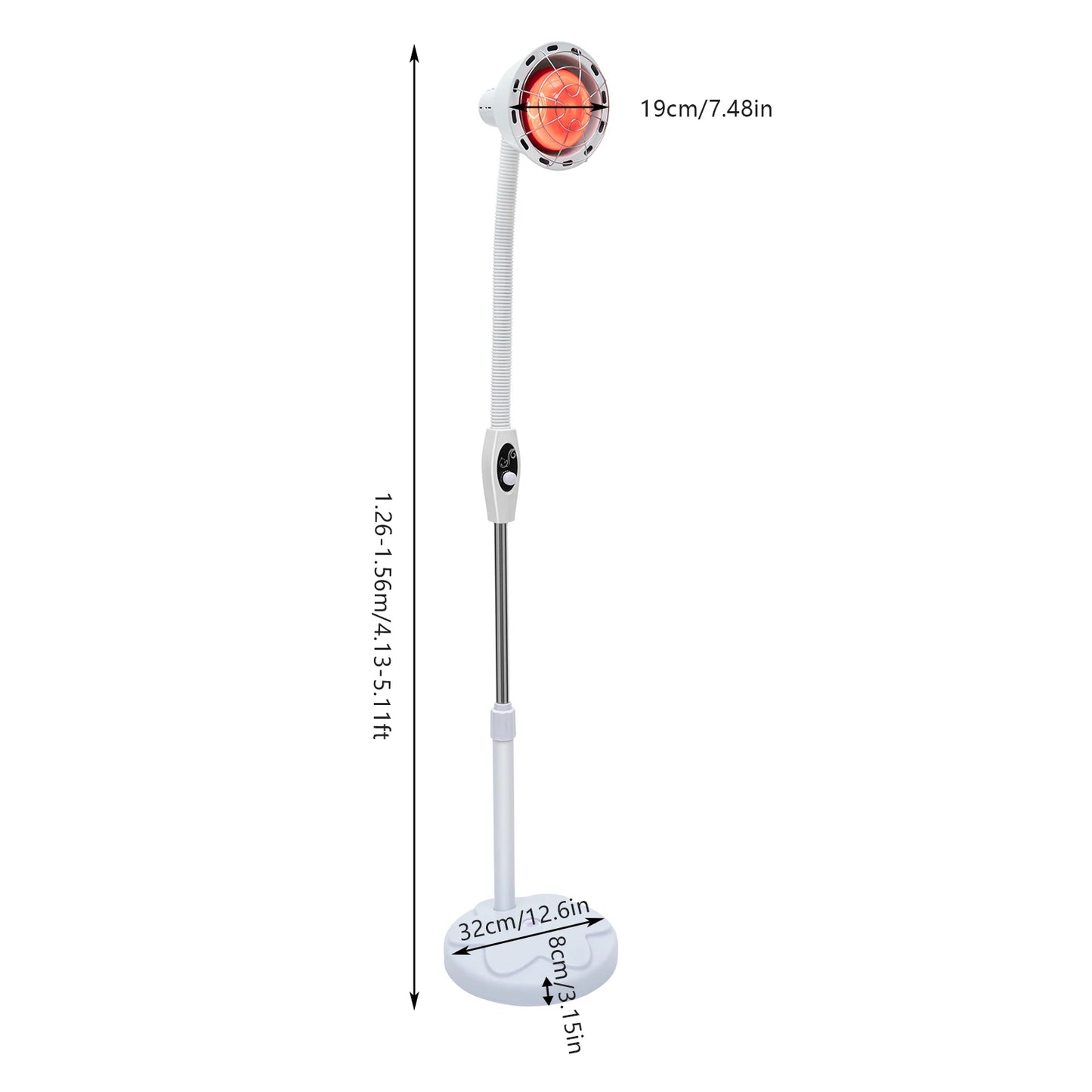 Professional 275W Infrared Heat Lamp For Joint Pain Relief