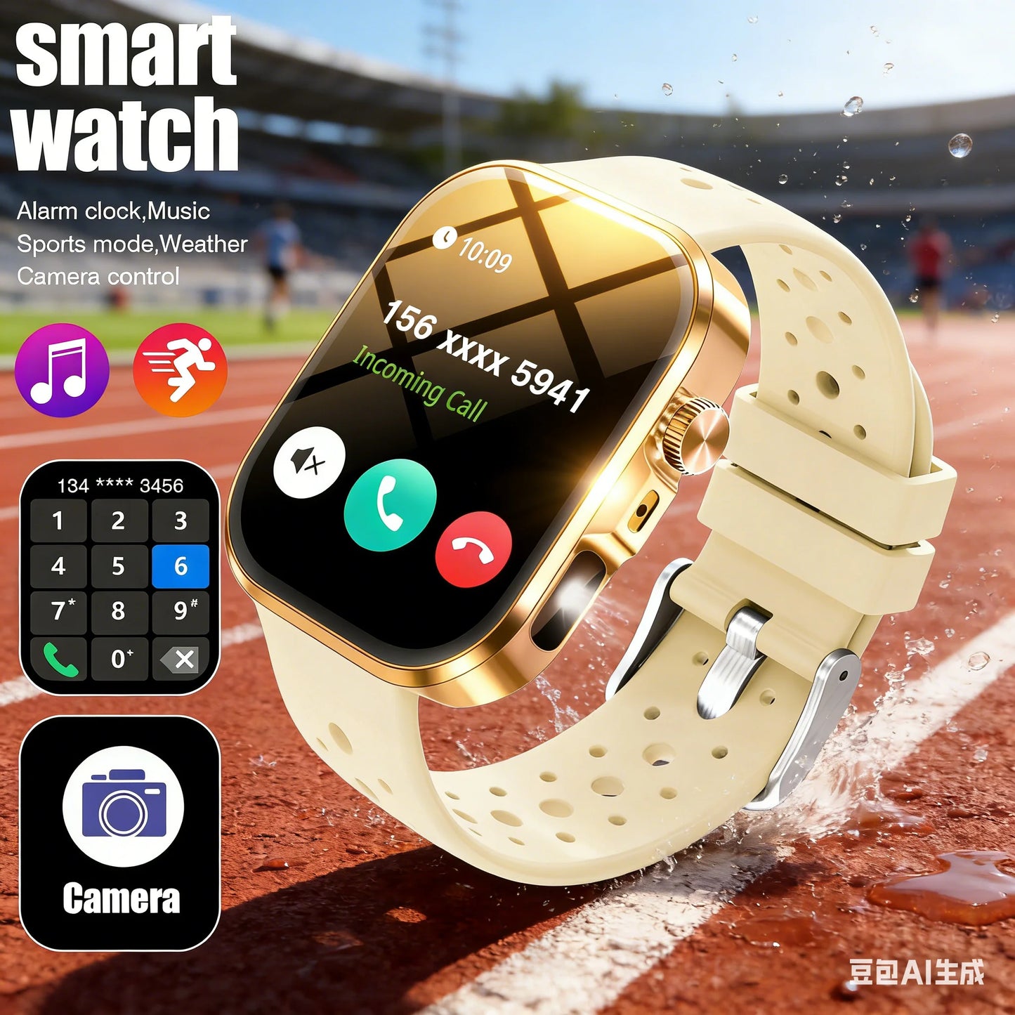 LOMAXFR Smartwatch Bluetooth Call Fitness Tracker With Multiple Modes