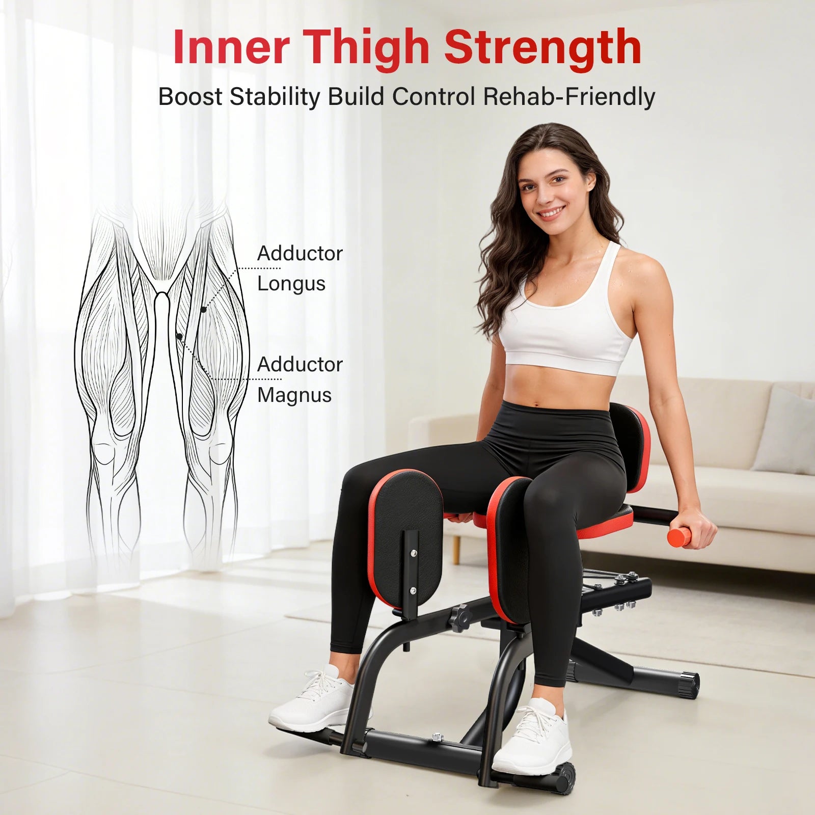 Foldable Dual Motion Home Hip Thigh Exercise Equipment