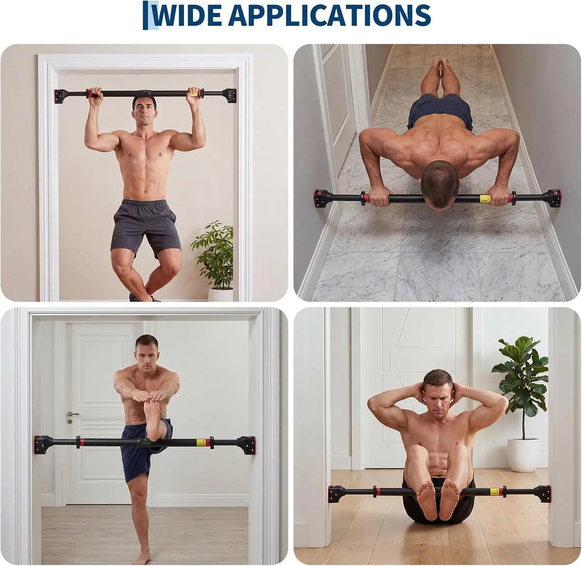 Heavy Duty Doorway Pull Up Bar With Accurate Level Meter