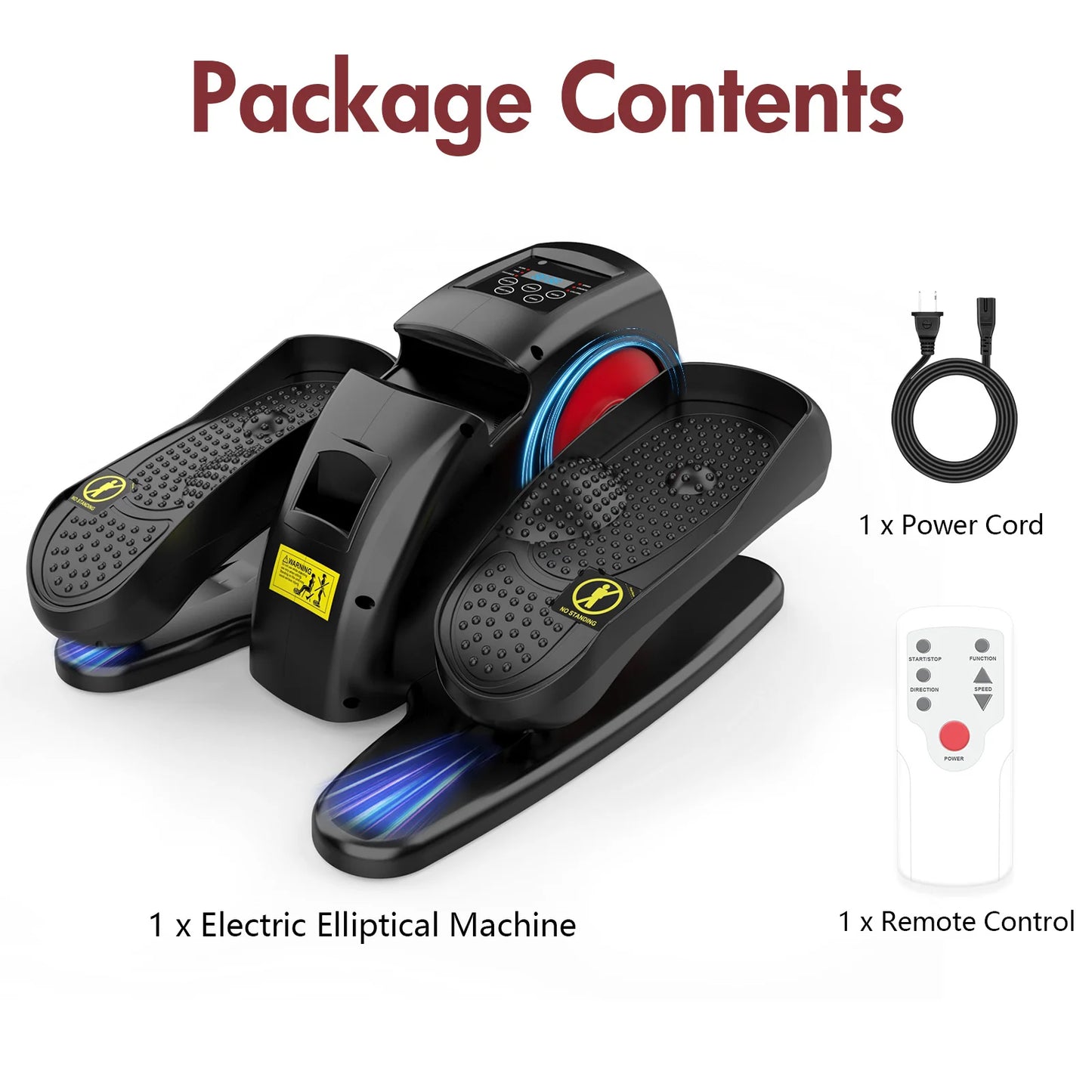 Gamewiu Under Desk Elliptical Pedal Exerciser Multifunction Mini Trainer