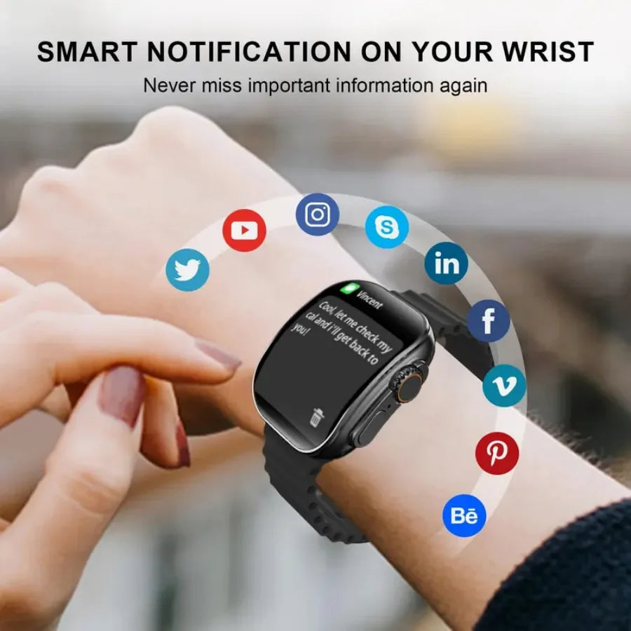 Smart Watch for Men Women, 2026 New Smartwatch(Answer/Make Call), IP67 Waterproof, 2.02"HD Fitness Watch wit 100+ Sport Modes, Fitness Tracker Watch with Calls/Messages/Notifications, with 7 Watch Bands