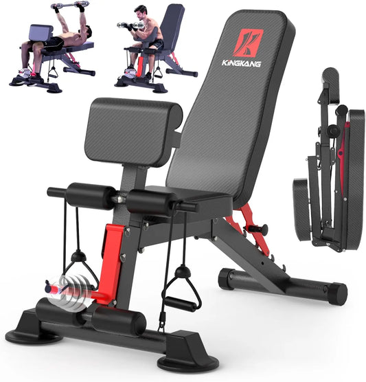 14-in-1 Foldable Dumbbell Bench Workout Station