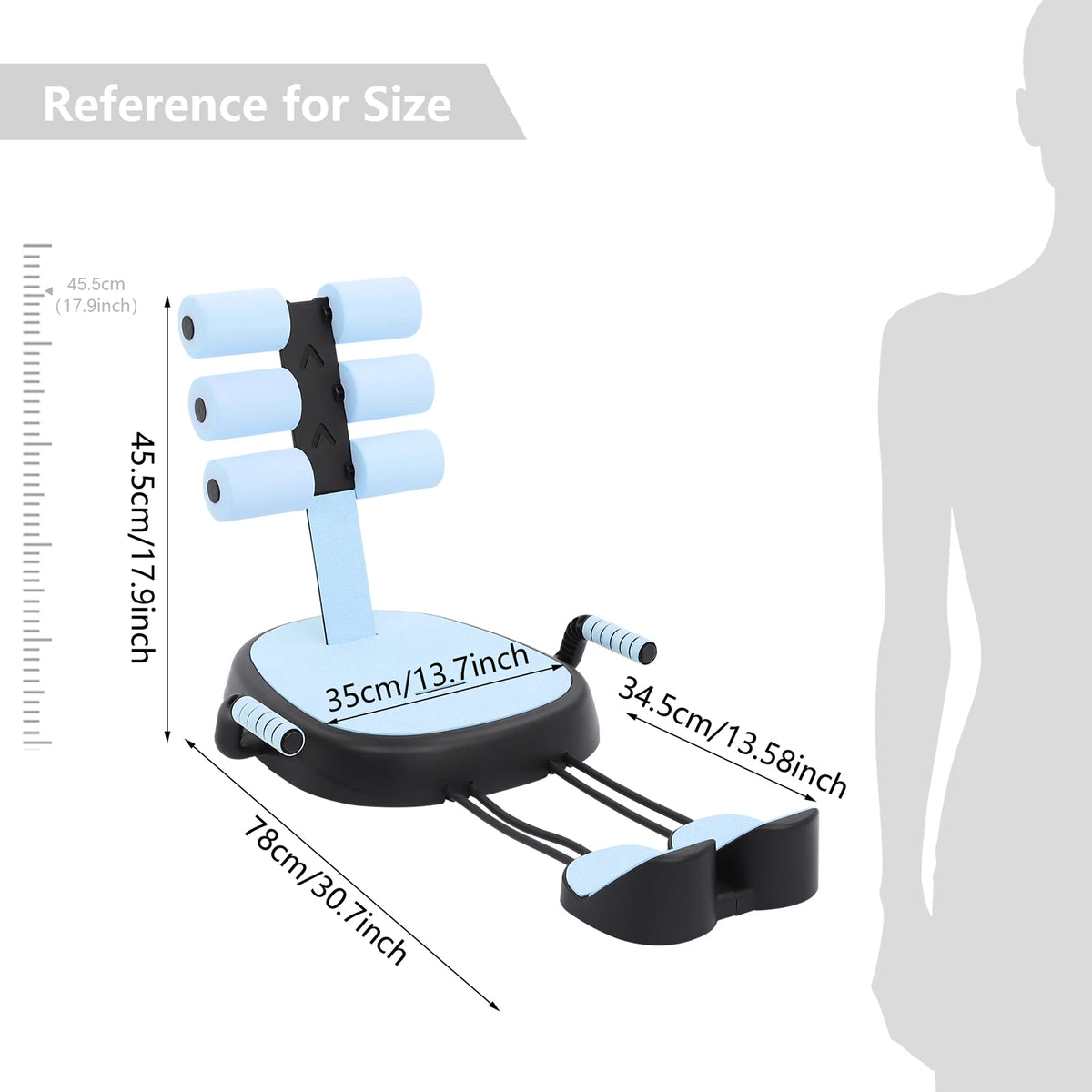 Multifunctional Sit Up Trainer With Abdominal Support And Pull Ropes