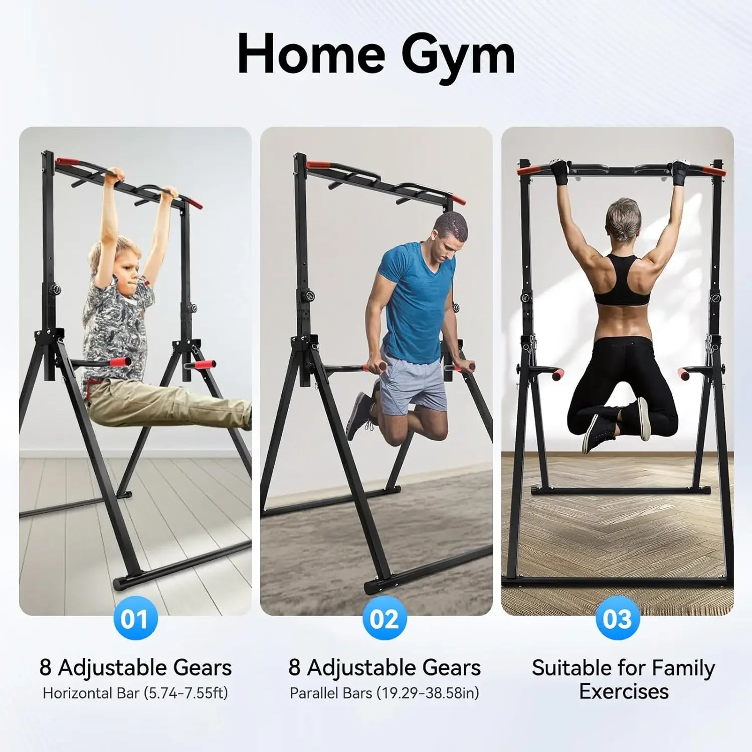 Adjustable Power Tower Home Gym for strength training