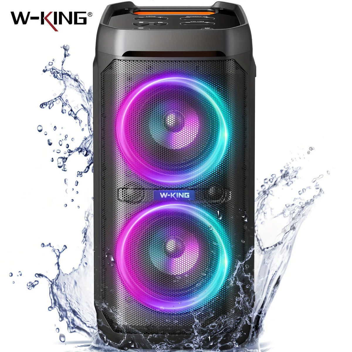 W-KING T11 100W Waterproof Bluetooth Party Speaker with Deep Bass
