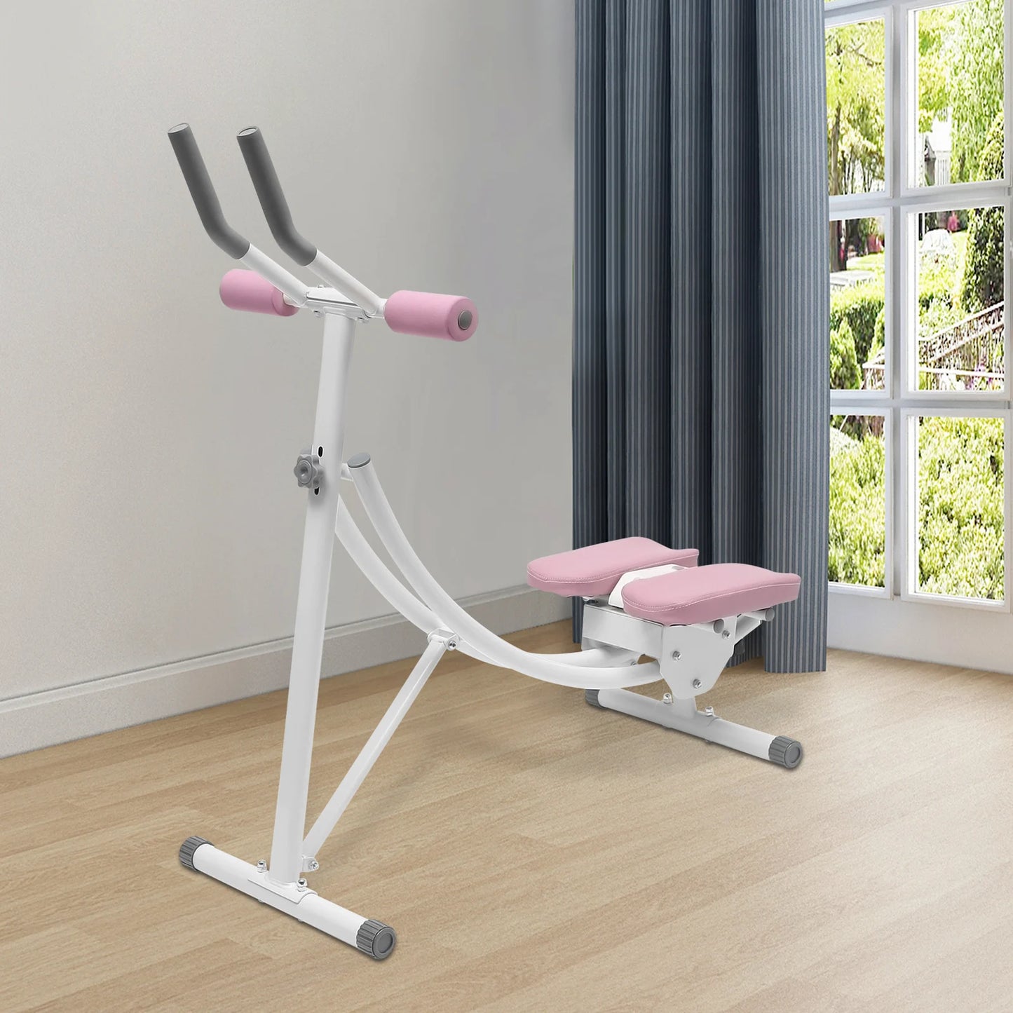 Ab Machine Abdominal Workout Machine Foldable Waist Cruncher Core Toner