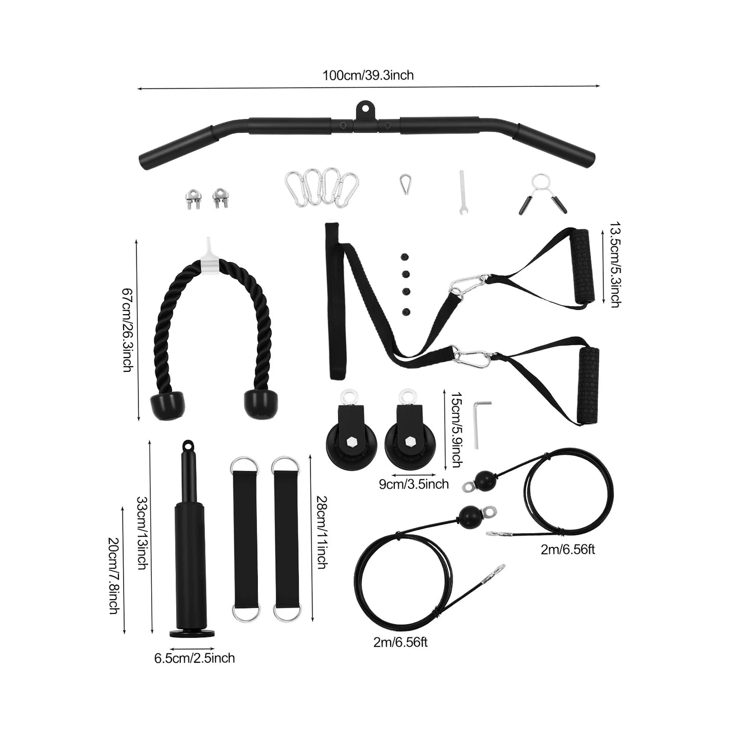 120kg Cable Pull Fitness System