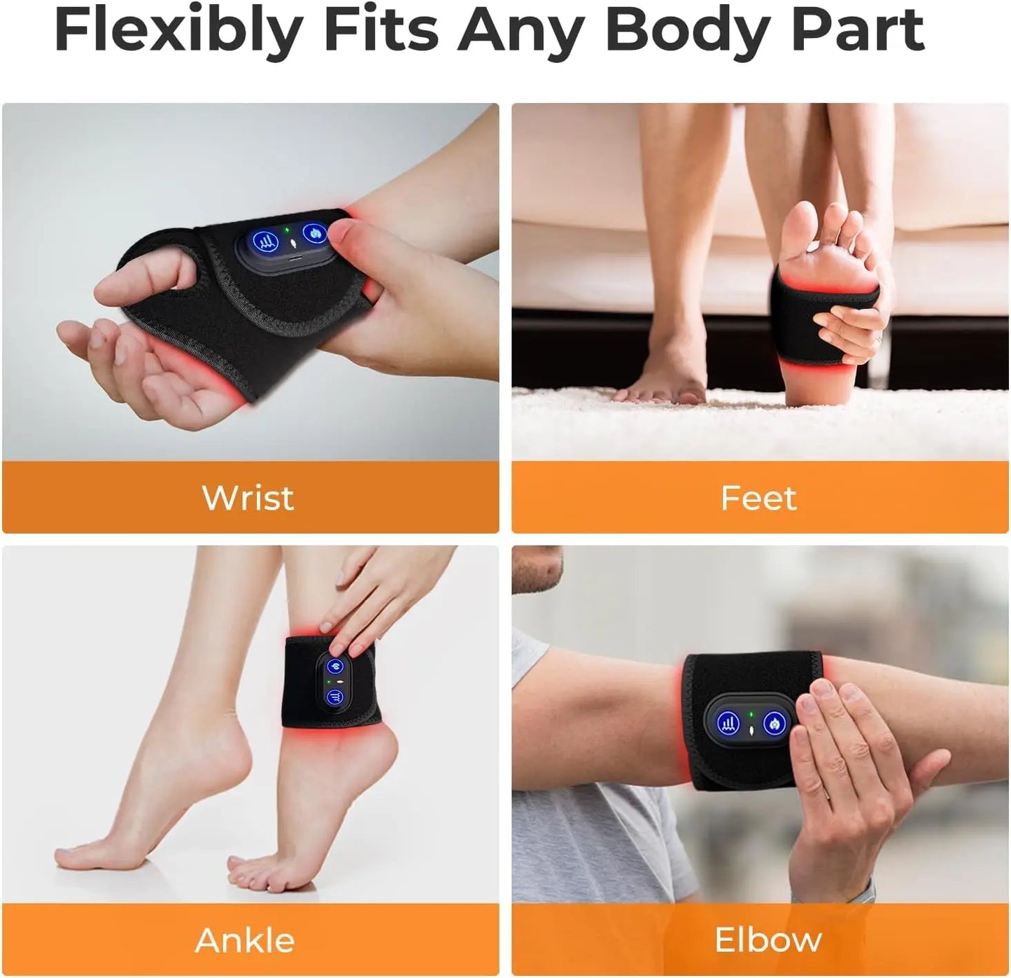 ZONGKUNG Rechargeable Cordless Near Infrared Wrist Therapy Wrap