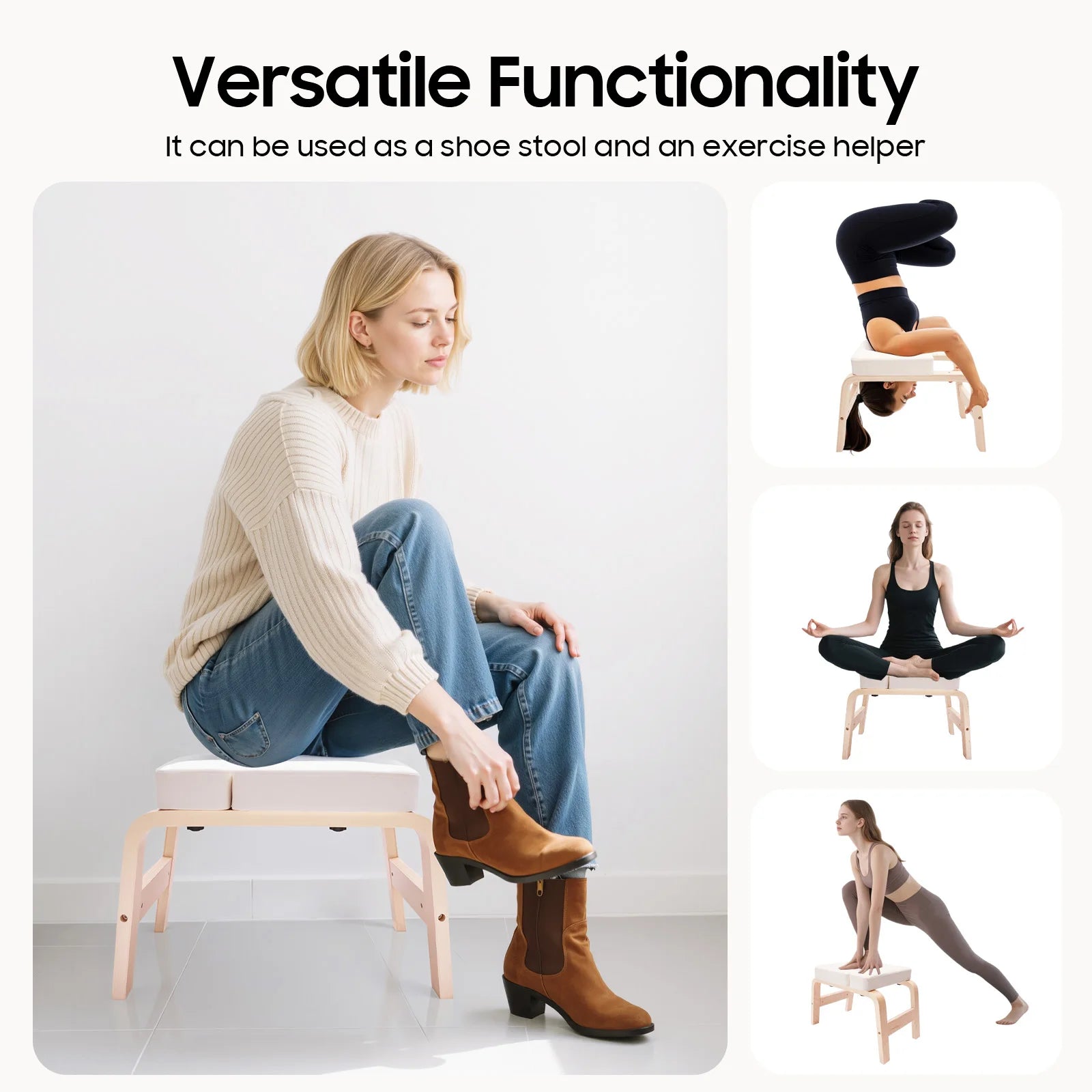 Yoga Headstand Bench Inversion Stool 440lbs