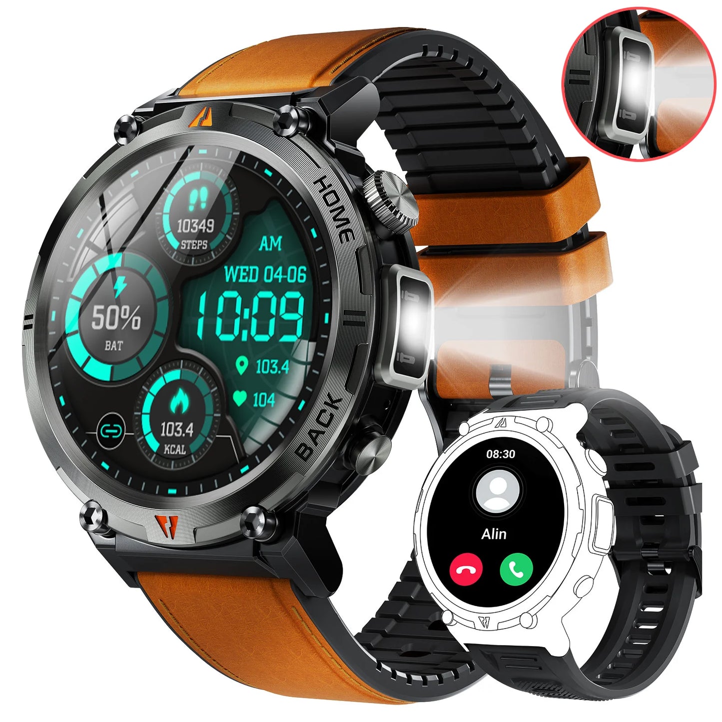 EIGIIS KE3 Smartwatch Bluetooth Call Full Touch Health Monitor