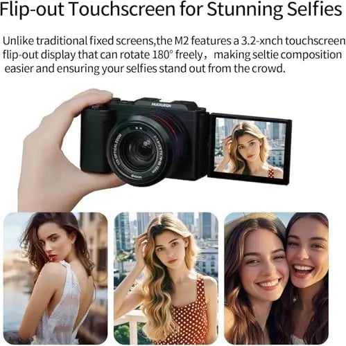 5K Digital Camera for Photography,5K 64Mp with 16X Optical Zoom,5K Uhd Video Youtube Vlogging Camera with Autofocus & Manual Focus