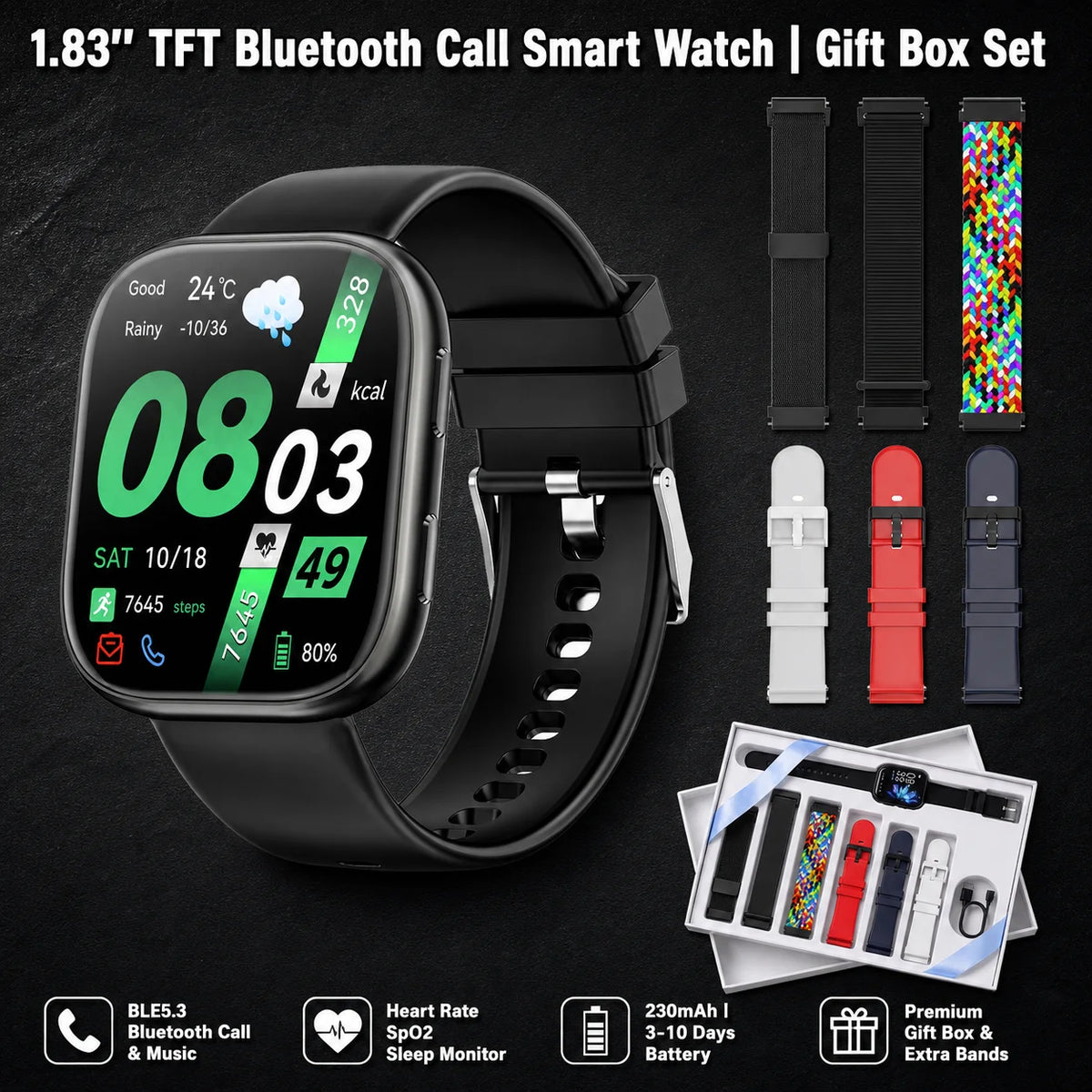 Bluetooth Calling Smart Watch With Fitness Tracking And IP67 Waterproofing