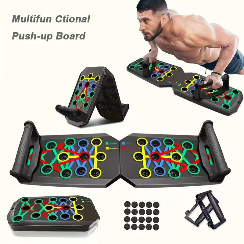 Portable Multifunctional Push Up Board, Foldable Push Up Bar Resistance