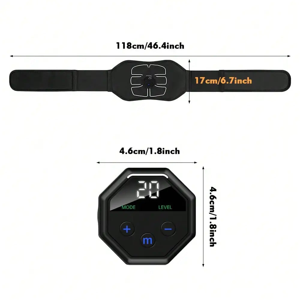 USB Rechargeable Abdominal Muscle Stimulator Belt