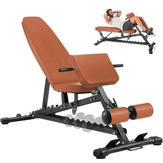 Adjustable Weight Bench With Roman Chair for Strength Training
