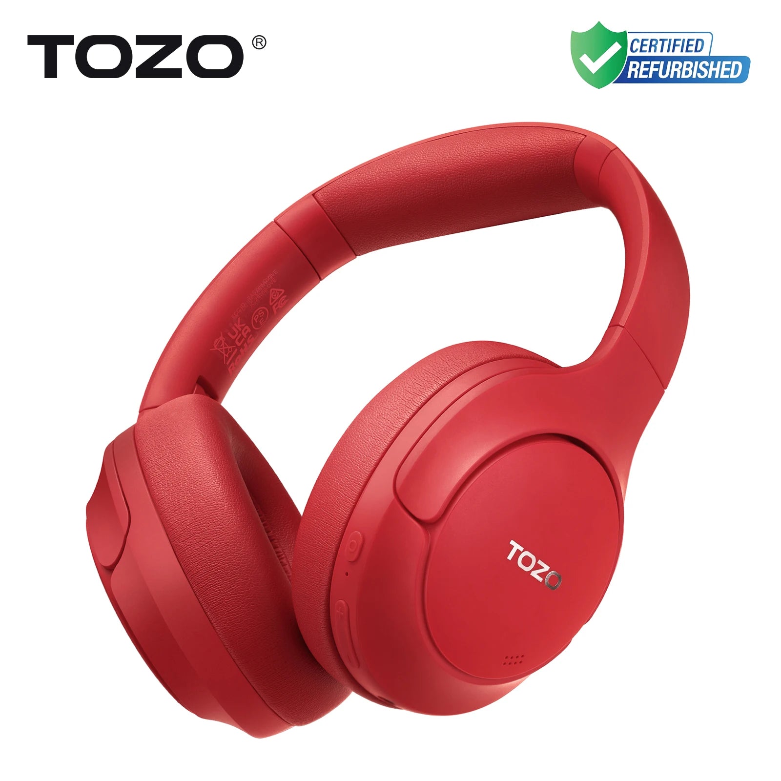 TOZO Refurbished Hi-Res Over Ear Headphones Hybrid ANC