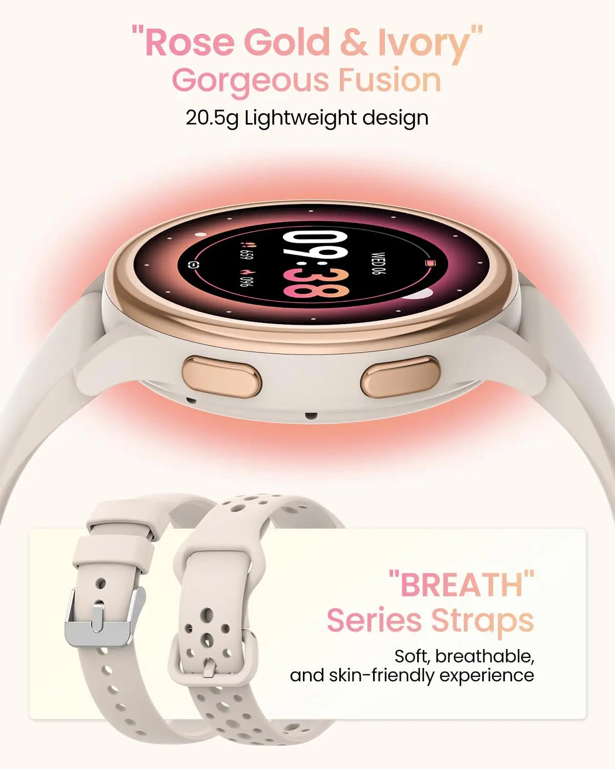 Bran Smart Watch Women Fitness Tracker With 400 Watch Faces iPhone And Android