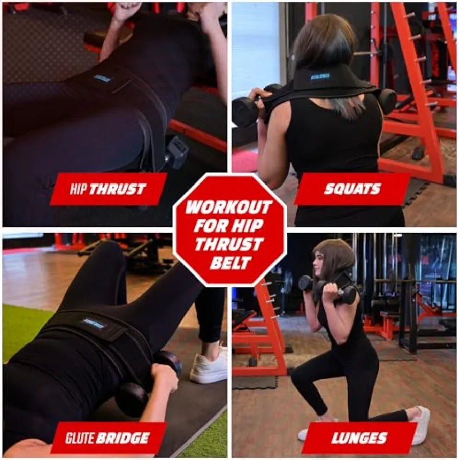 Hip Thrust Belt for Weight Training With Dumbbells and Kettlebells