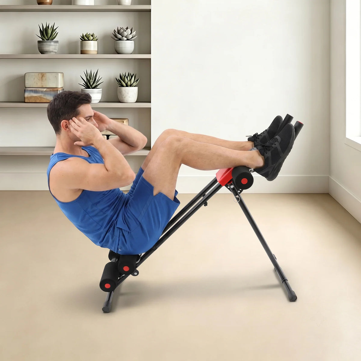 Ab Workout Equipment Adjustable Ab Trainer Machine With LCD Display