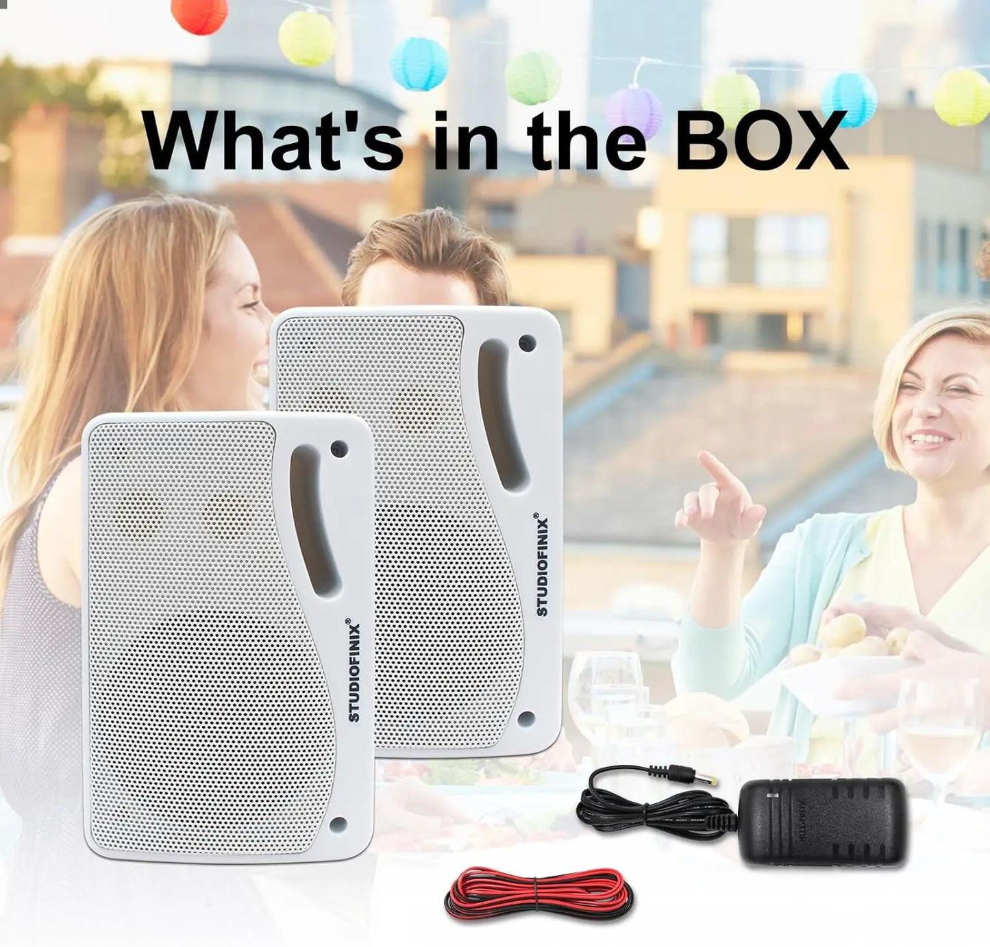 STUDIOFINIX Waterproof Outdoor Bluetooth Speakers 300W