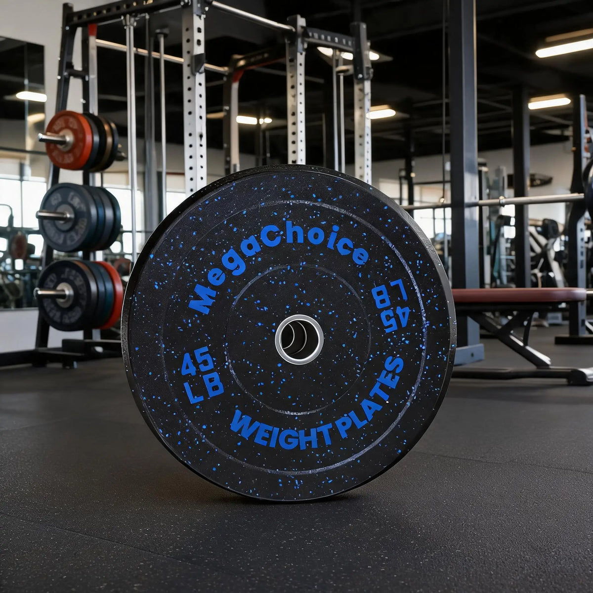 Rubber Bumper Weight Plates for Strength Training Workouts
