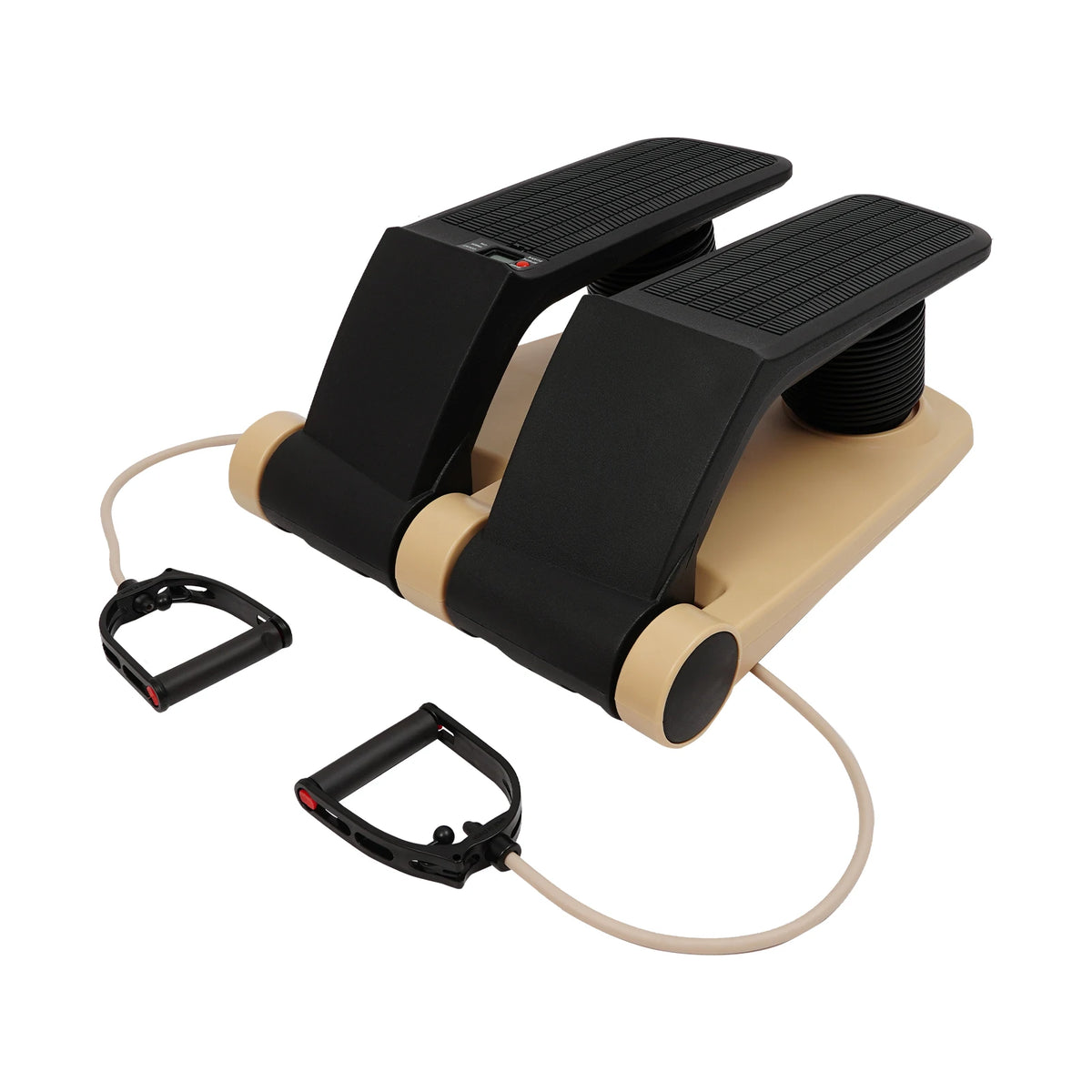 Twist Stepper Exercise Machine With Resistance Bands And LCD Display