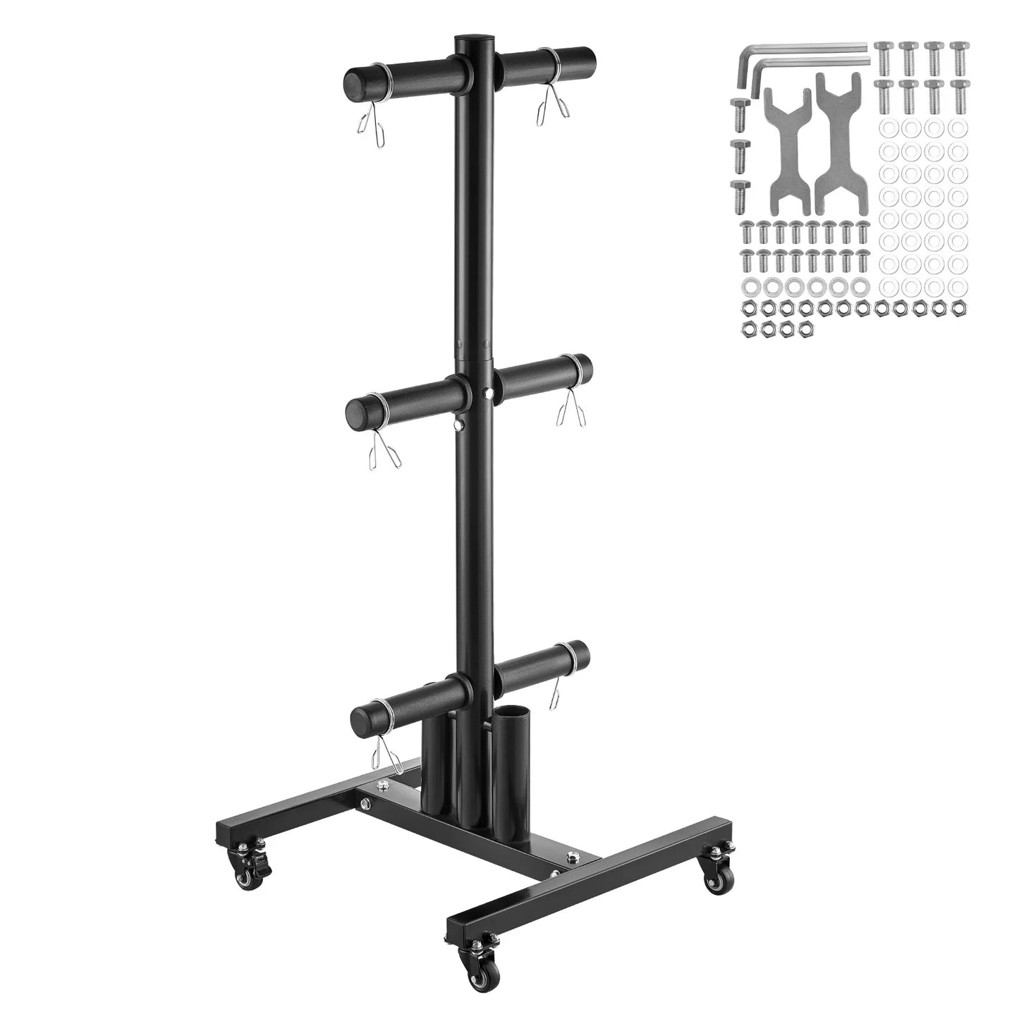 VEVOR Weight Plate Rack with Wheels 1000 lbsVEVOR Weight Plate Rack with Wheels 1000 lbs